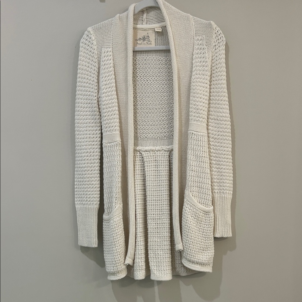 Angel of the North Cozy Cream Knit Cardigan